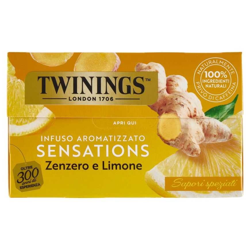 Twinings Травяной чай с лимоном и имбирем, 25 фильтр-пакетов