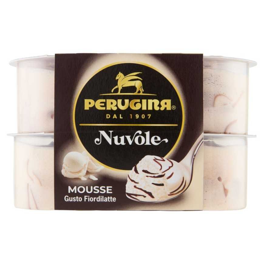 Perugina Nuvole fiordilatte dairy mousse, 4 × 60 g
