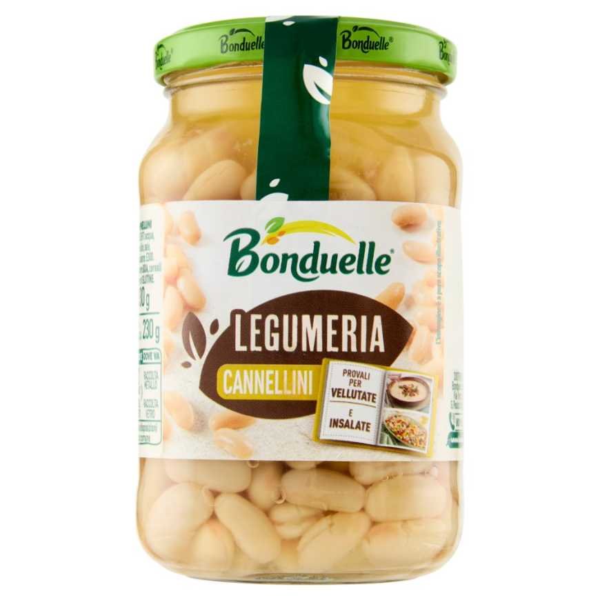 Bonduelle Фасоль каннеллини в стеклянной банке, 370 г