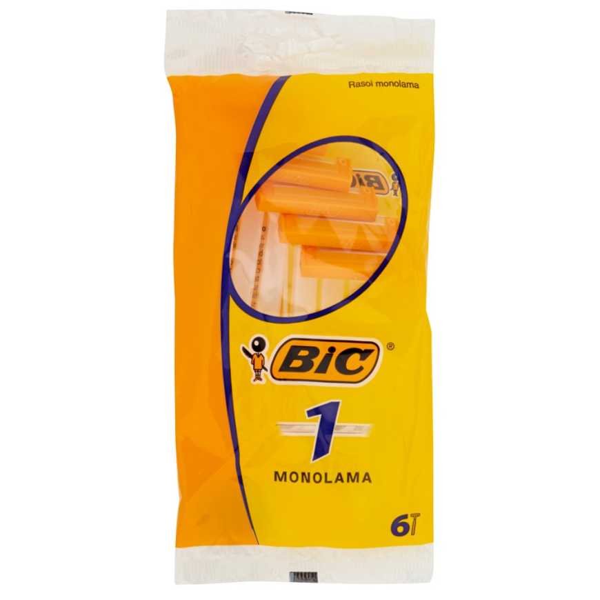 Bic single-blade disposable razors, 6 pcs