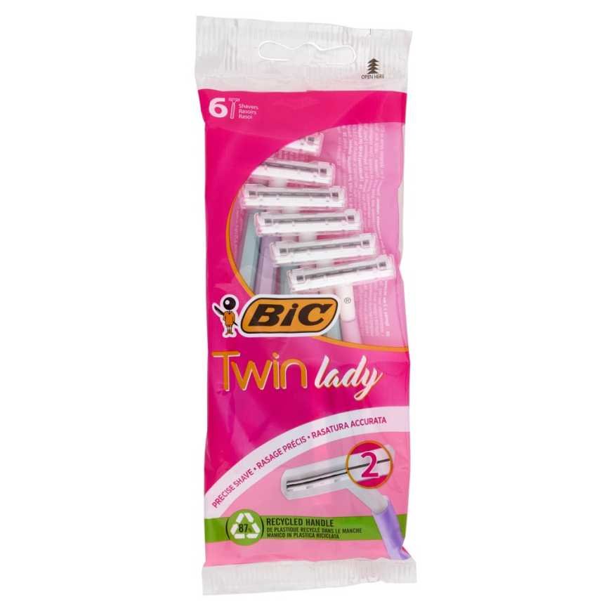 Bic Twin Lady Sensitive Одноразовые бритвы, 6 шт.