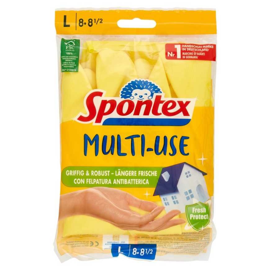Spontex хозяйственные перчатки Milleusi Extra, размер L