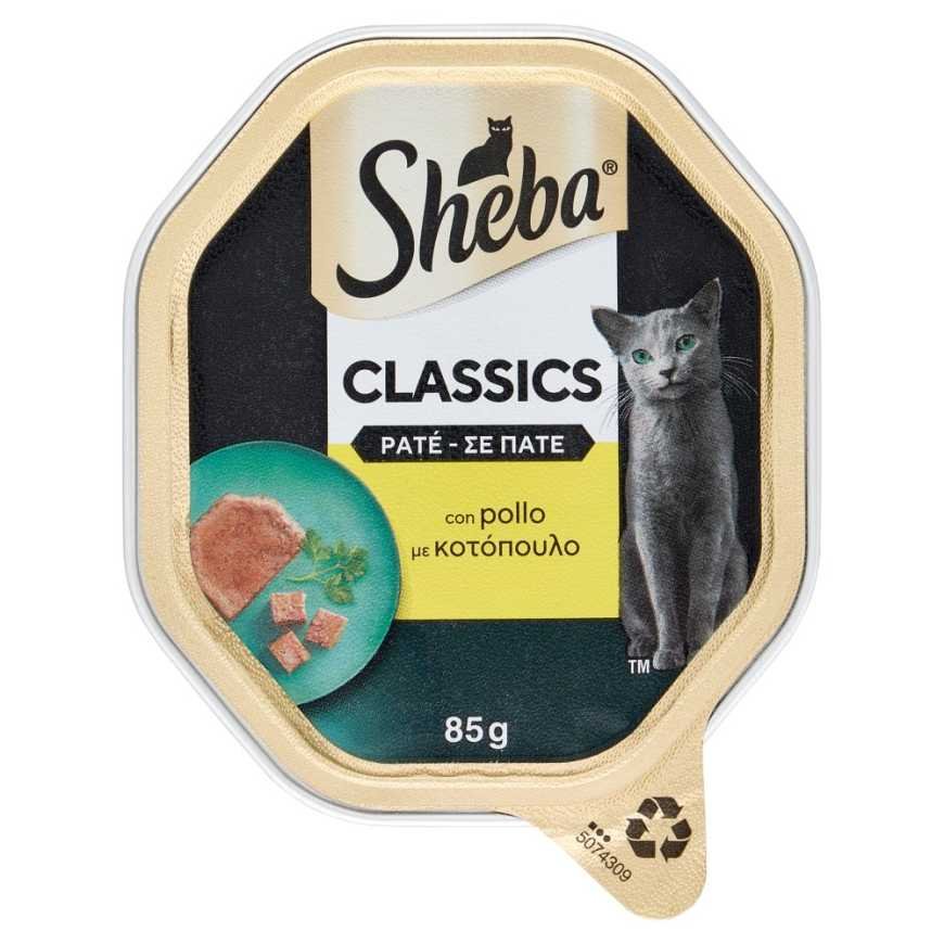 Sheba паштет с курицей для кошек, 85 г