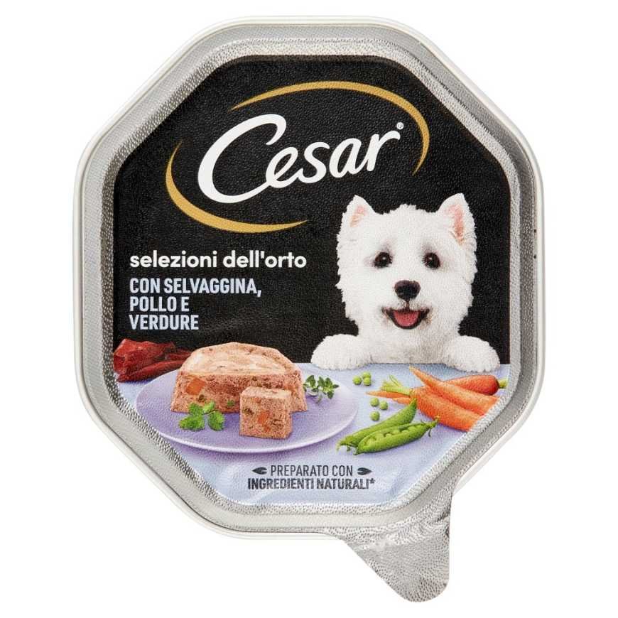 Cesar влажный корм для собак с курицей, дичью и зеленью, 150 г