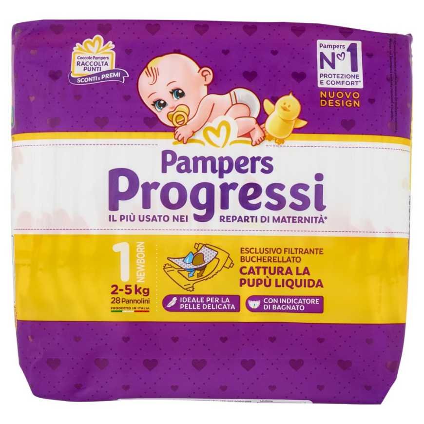 Pampers Progressi New Born размер 1, 2–5 кг, 28 шт.