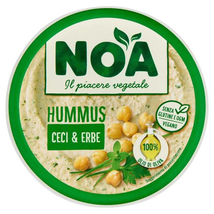 Noa Нутовый хумус с зеленью веганский без глютена, 175 г