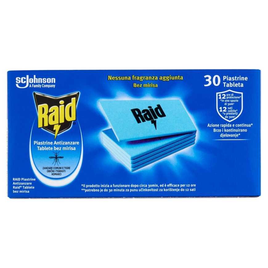 Raid инсектицид, 30 пластин, без запаха