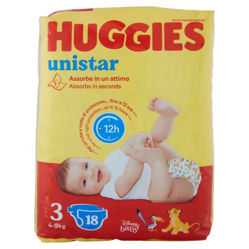 Huggies Unistar Midi размер 3, 4–9 кг, 20 шт.