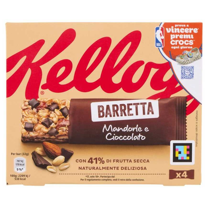 Kellogg’s батончики с миндалем и шоколадом, 4 × 32 г