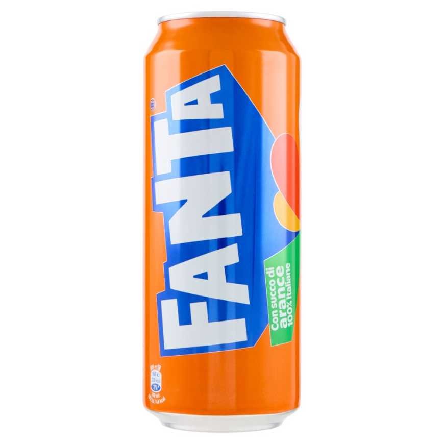 Fanta Orange газированный напиток апельсиновый в узкой жестяной банке, 0,5 л