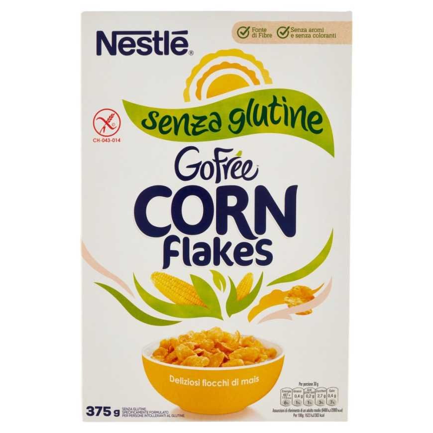 Nestle' кукурузные хлопья Gofree без глютена, 375 г