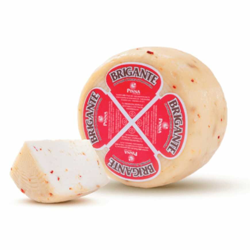Pinna Caciotta Brigante cheese with chili pepper, 2 × 1.5 kg