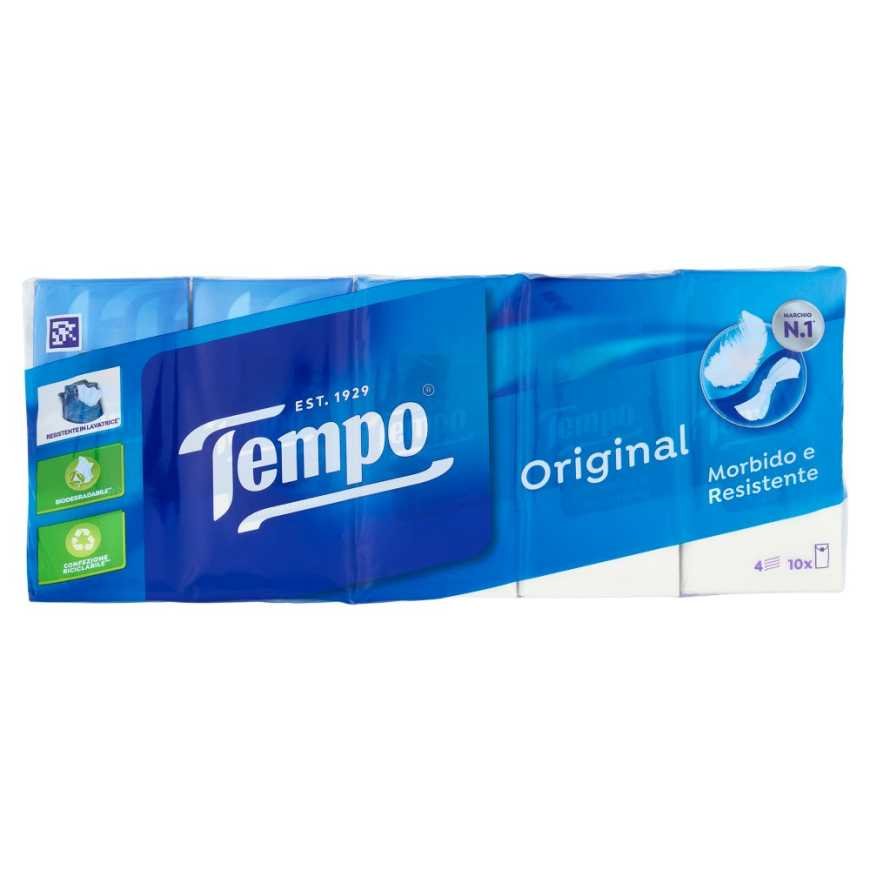 Tempo Классические бумажные платочки, 10 шт
