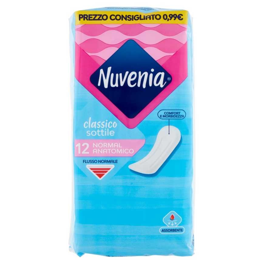 Nuvenia тонкие классические гигиенические прокладки, 12 шт