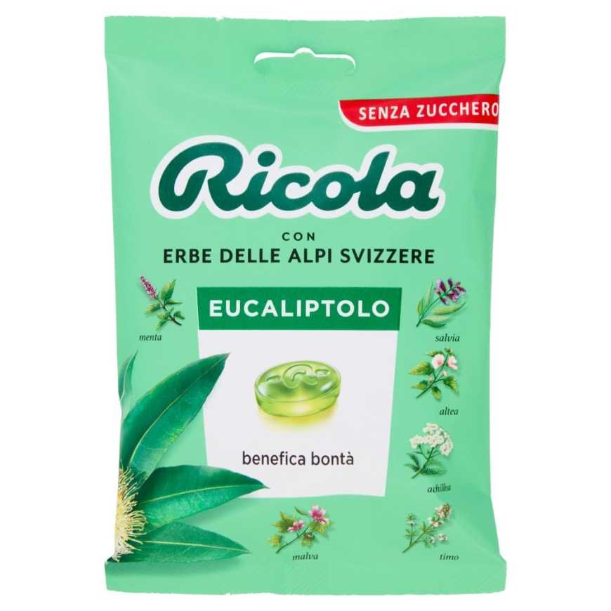 Ricola Леденцы с эвкалиптом, 70 г