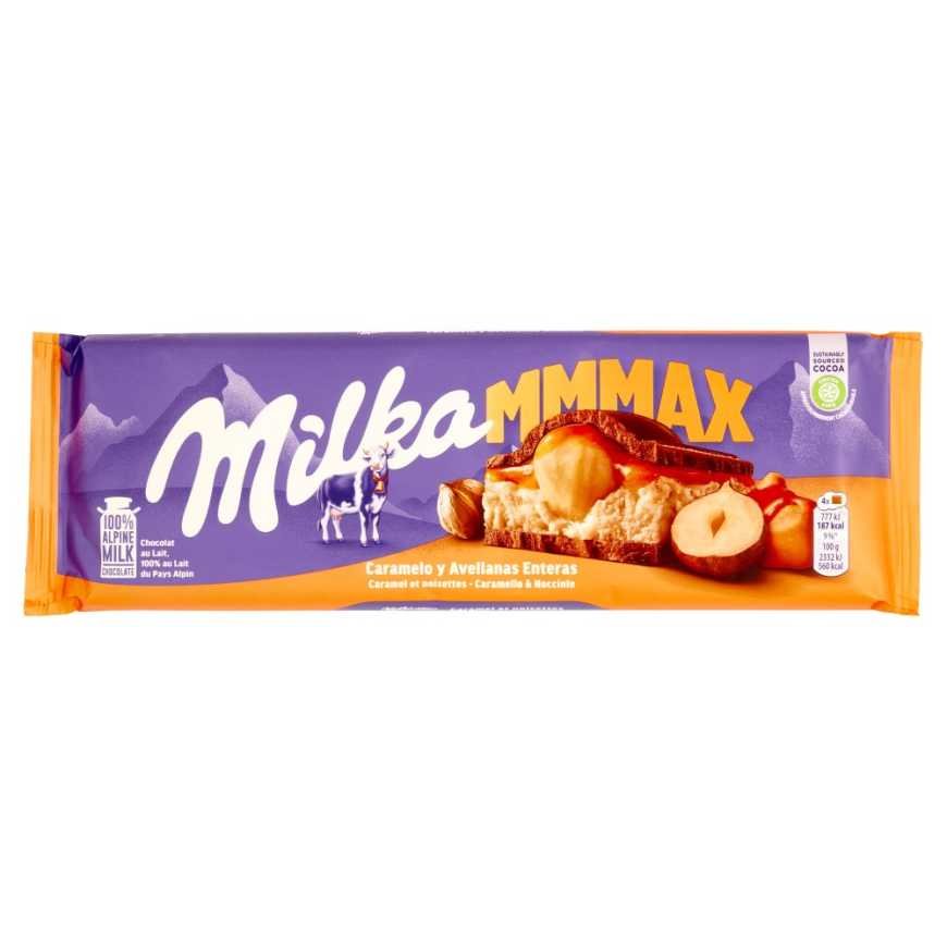 Milka Молочный шоколад с карамелью и фундуком, 300 г