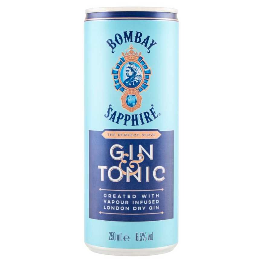 Bombay Sapphire Алкогольный коктейль Gin & Tonic Ready To Drink, 250 мл