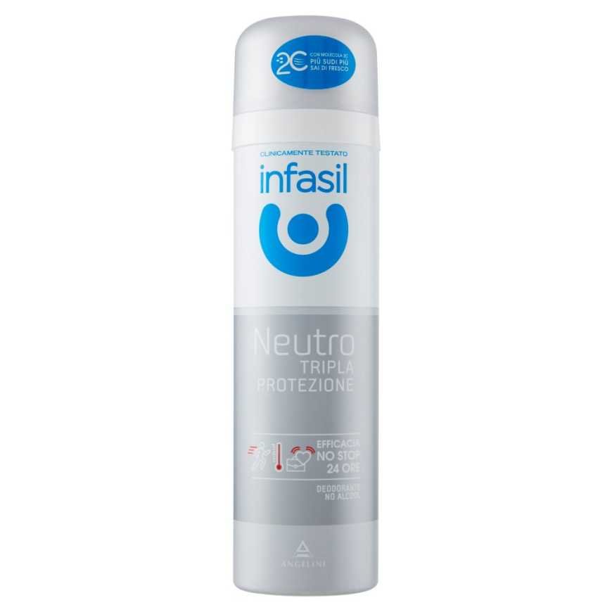 Infasil triple protection deodorant spray, 150 ml