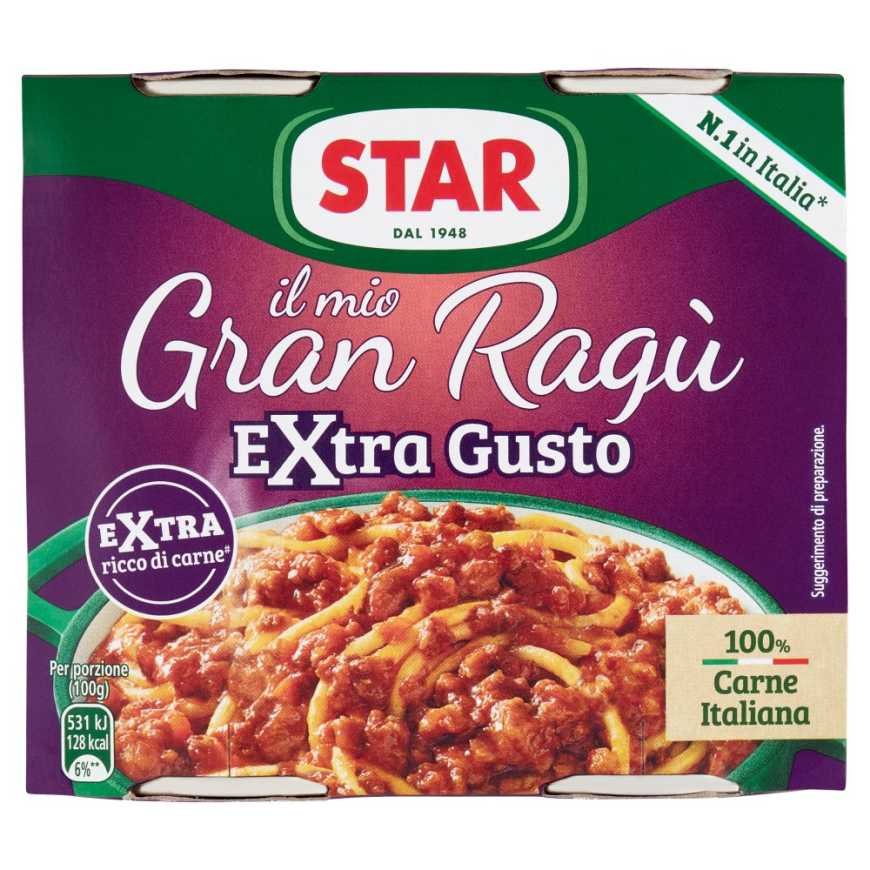 Star Granragu' Carne Extra Gusto meat sauce, 2 pcs. × 180 g
