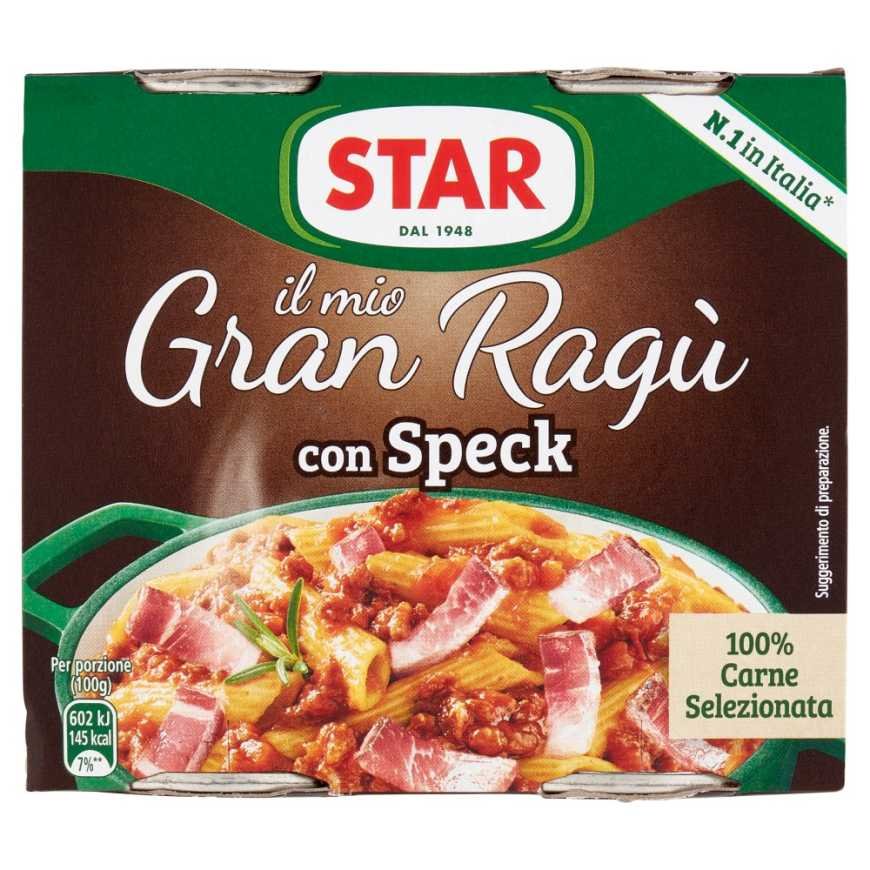 Star Соус мясной с ветчиной спек Granragu' Speck, 2 шт. по 180 г