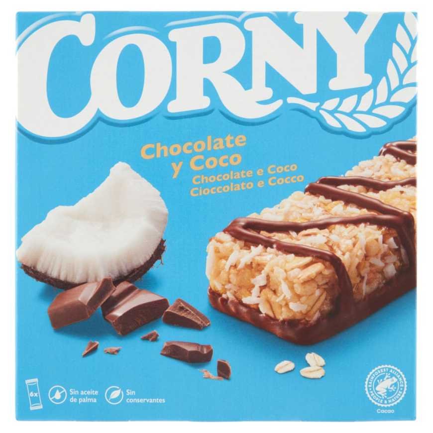 Hero Muesly chocolate & coconut bars, 6 × 25 g