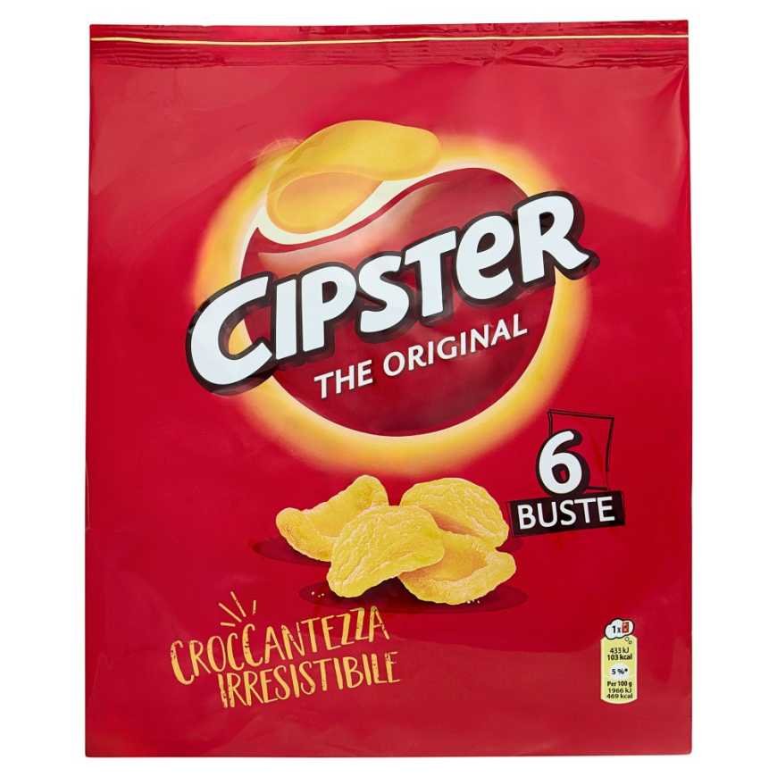 Cipster Картофельные чипсы The Original мультипак, 6 шт, 132 г