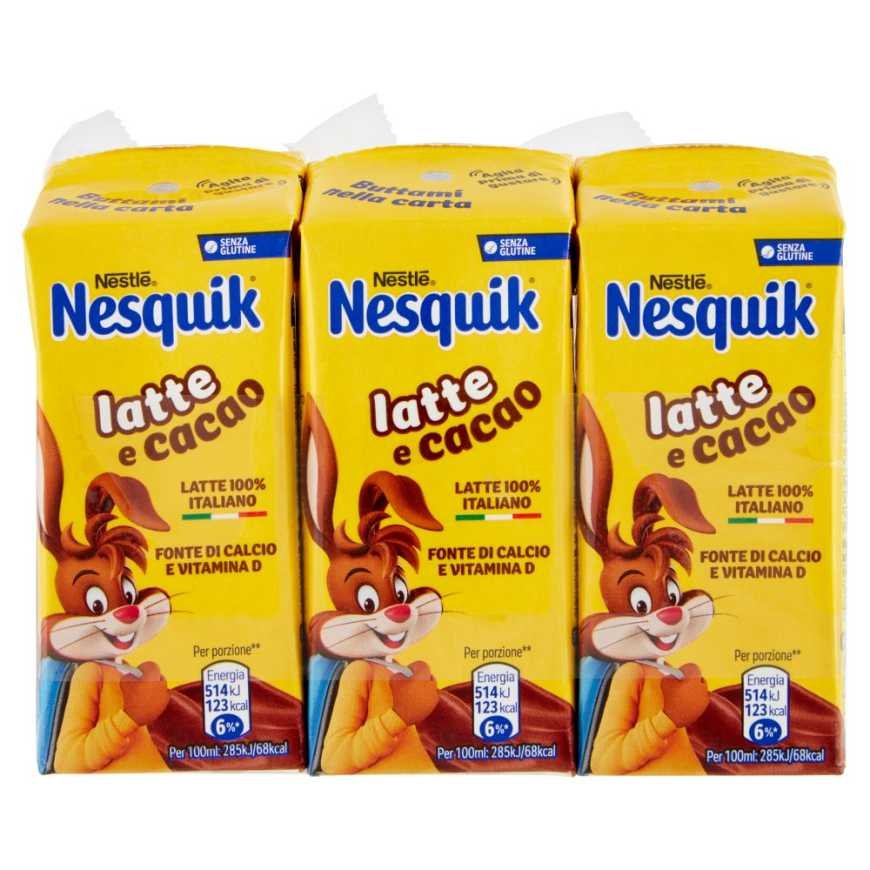 Nesquik напиток готовый к употреблению, 3 шт. × 180 мл