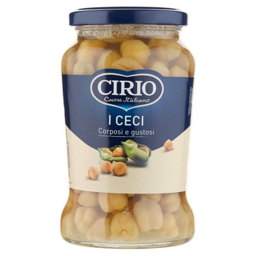 Cirio chickpeas in glass jar, 370 g