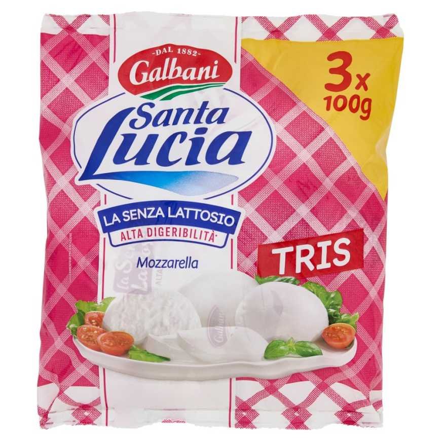 Santa Lucia Моцарелла без лактозы гр.100x3