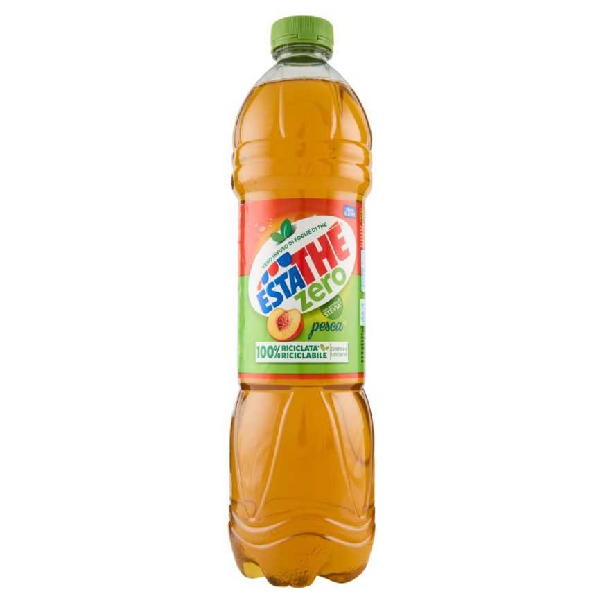 Estathé Холодный чай со вкусом персика Zero, в бутылке, 1,5 л