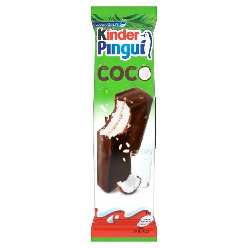 Kinder Pinguì кокос, 4 × 30 г