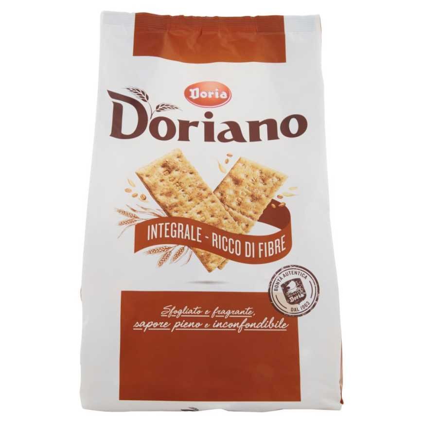 Doria Крекеры цельнозерновые Doriano Integrali, 700 г