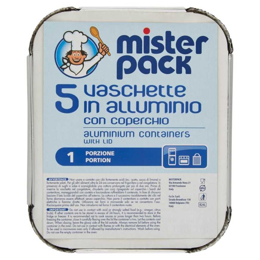 Mister Pack Trays with lid, 1 portion, 5 pcs