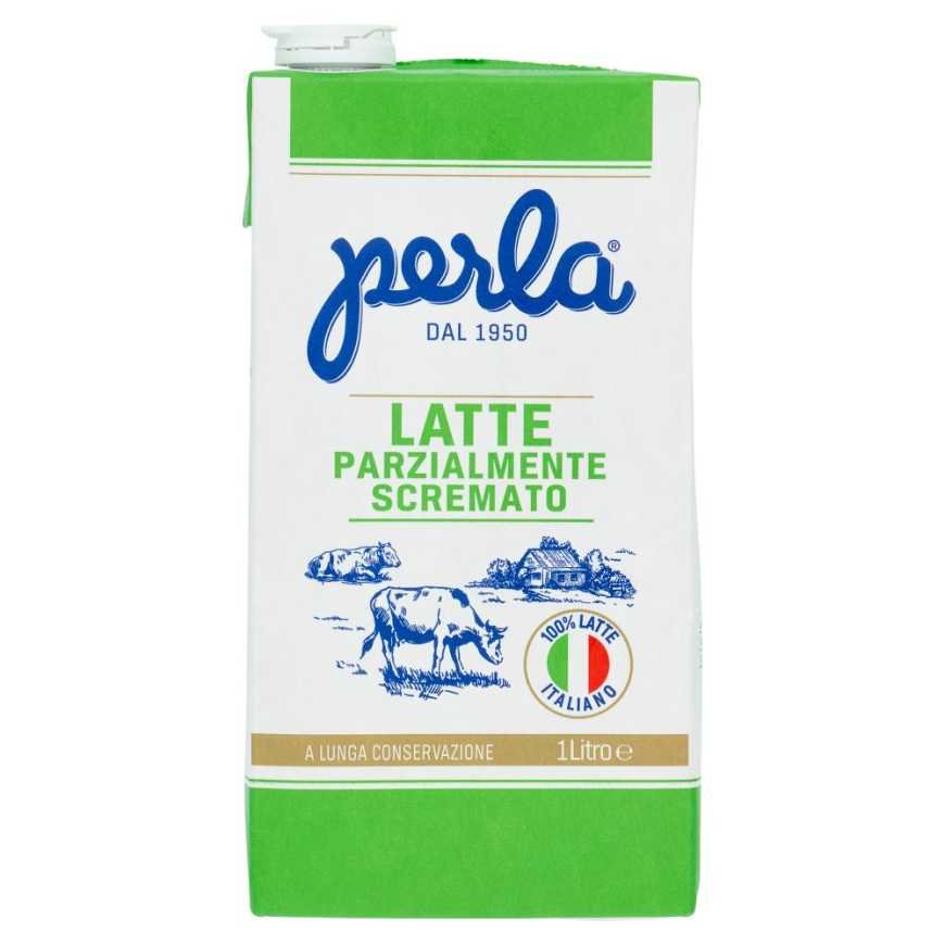 Perla partially skimmed UHT milk, 1 l