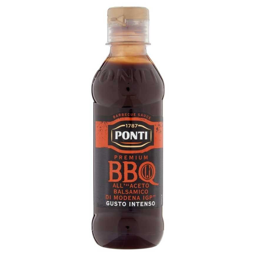Ponti Premium BBQ barbecue sauce with balsamic vinegar of Modena IGP, 250 g