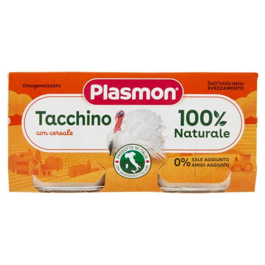 Plasmon гомогенизированное пюре из мяса индейка, 2 × 80 г