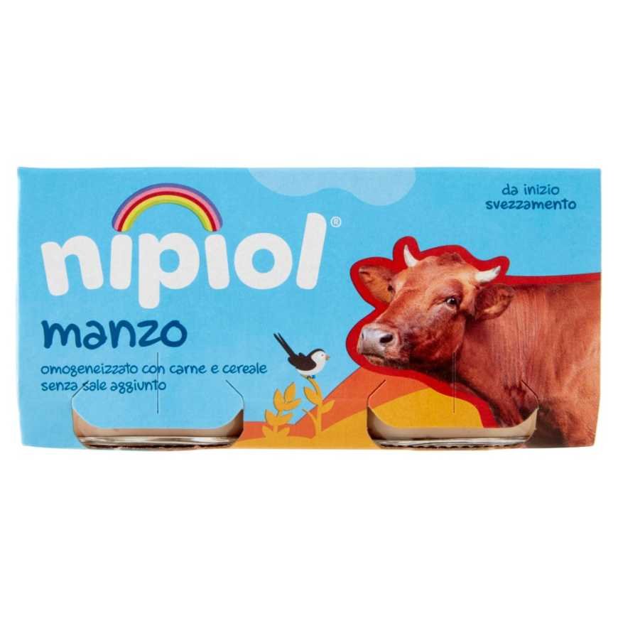 Nipiol гомогенизированное пюре из мяса говядина, 2 × 80 г