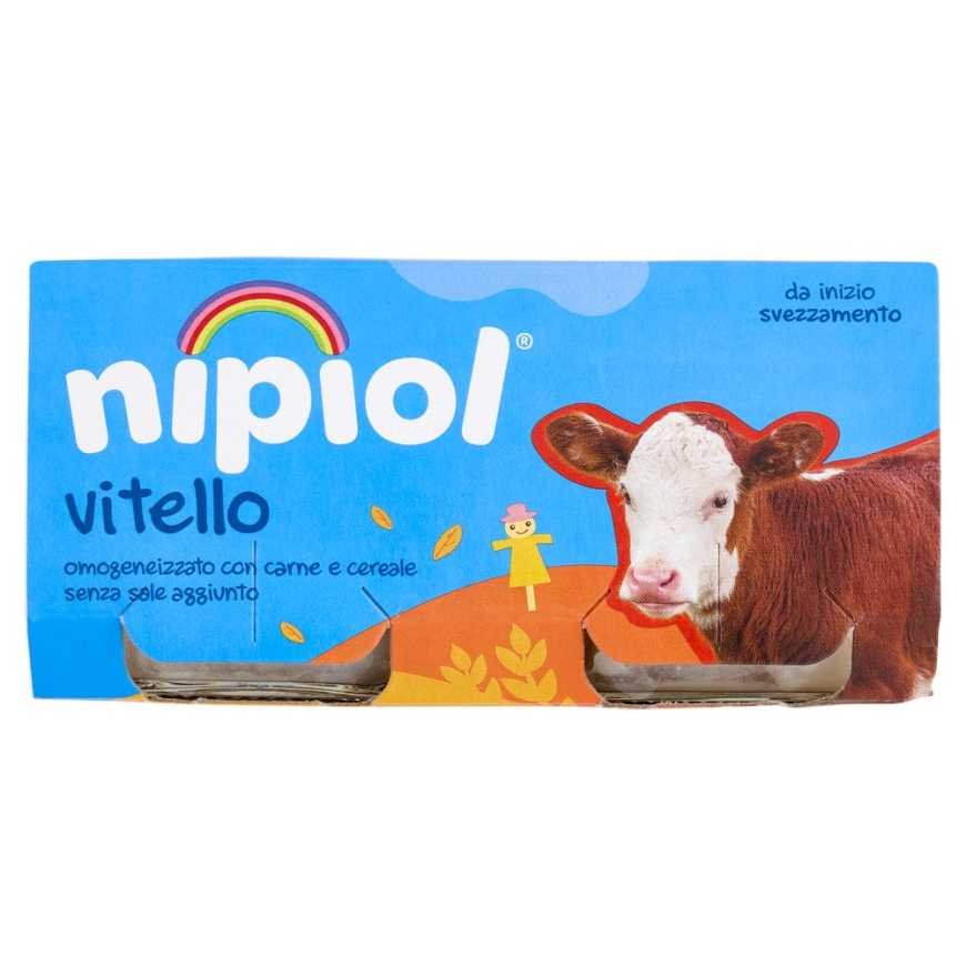 Nipiol гомогенизированное пюре из мяса телятина, 2 × 80 г