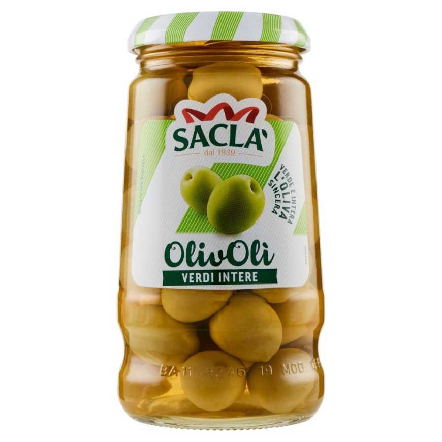 Saclà оливки зеленые целые, 290 г