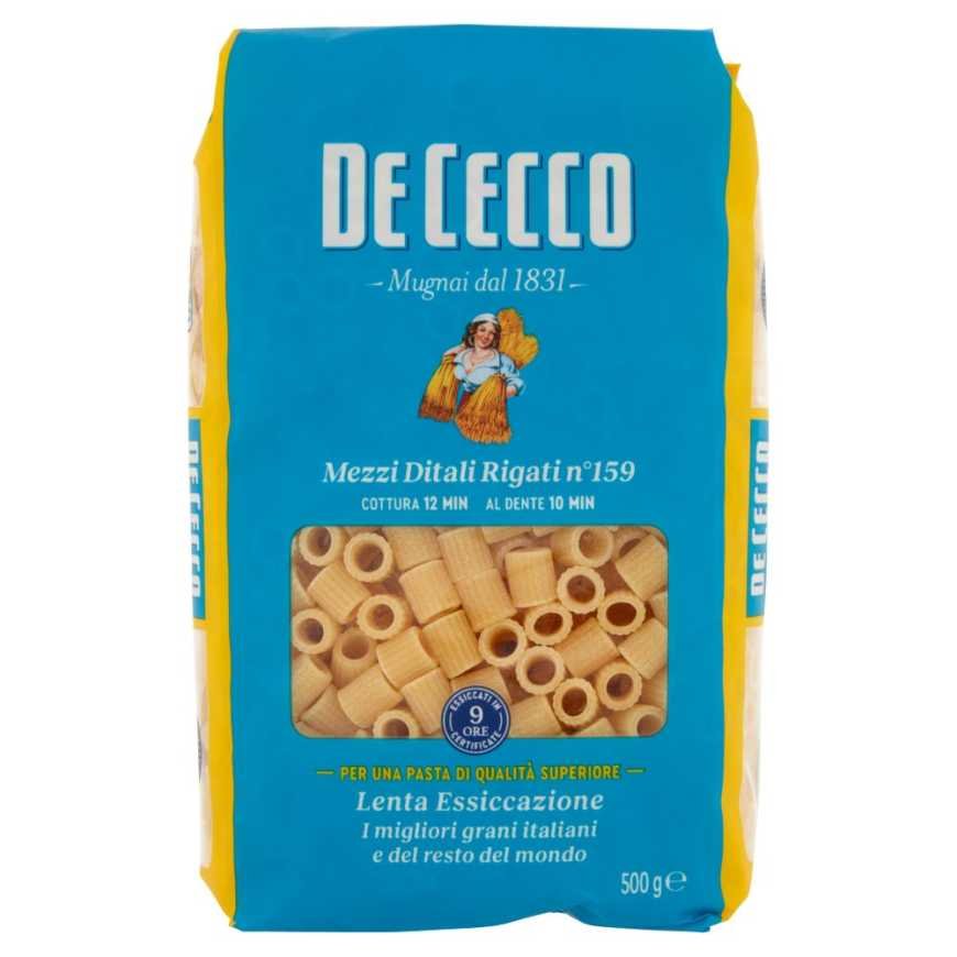 De Cecco Mezzi Ditali Rigati n.159, 500 г