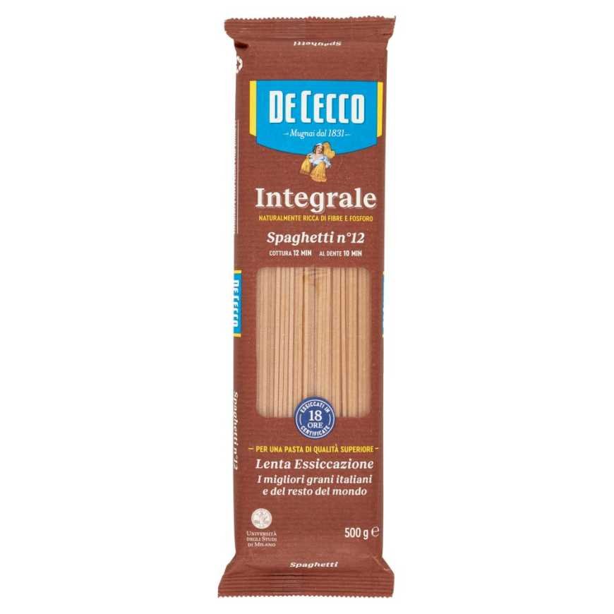 De Cecco Integrale спагетти n°12, 500 г