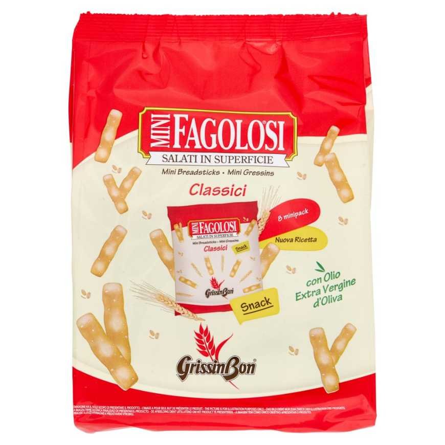 GrissinBon Мини-гриссини классические мультипак Grissin Bon Minifagoloso Classico Multipack, 160 г (11 × 15 г)
