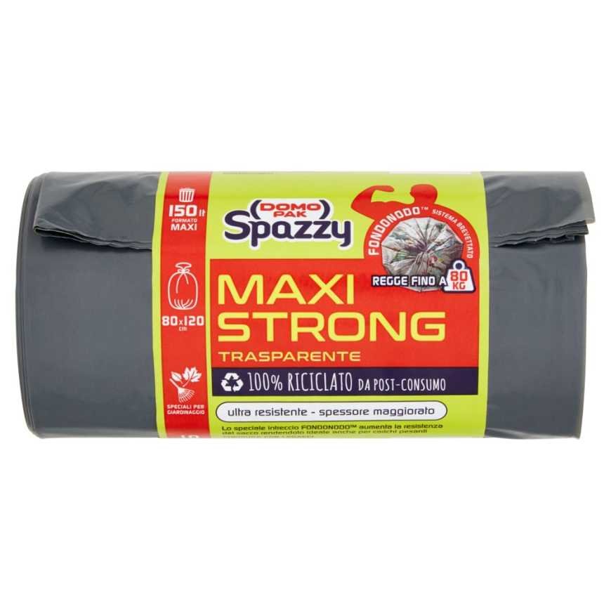 Domopak Spazzy Maxistrati прозрачные мешки для мусора, 150 л
