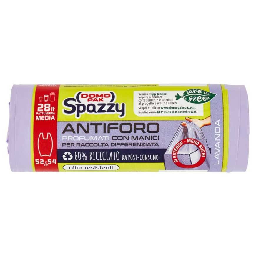 Domopak Spazzy lavender scented garbage bag, 28 l