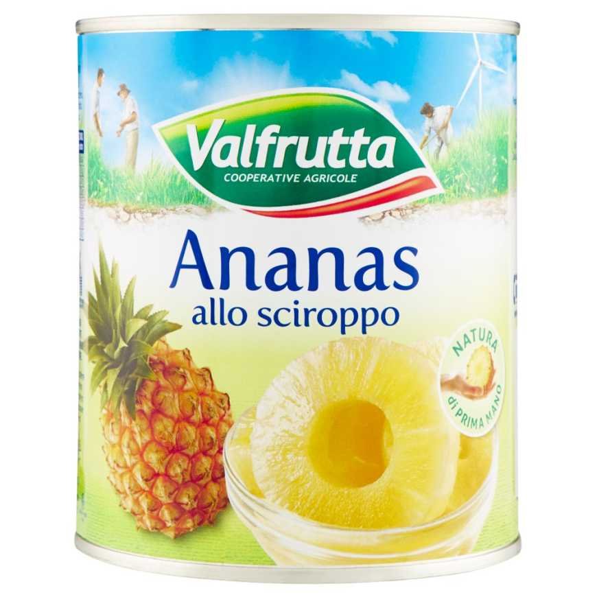 Valfrutta Ананас в сиропе, 836 г