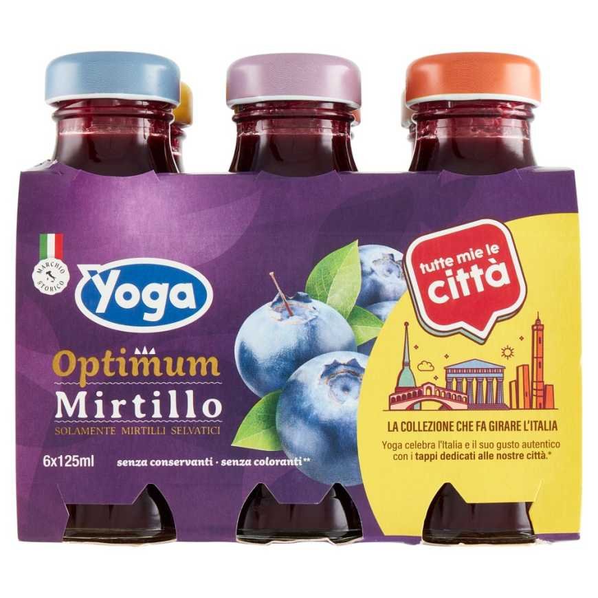 Yoga Optimum Сок черничный, 6 × 125 мл