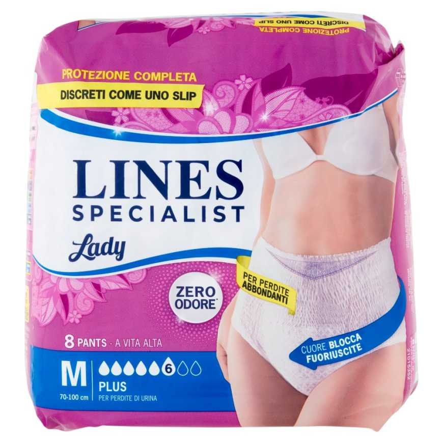 Lines Specialist впитывающие трусики Pants Plus Lady Medium, 8 шт
