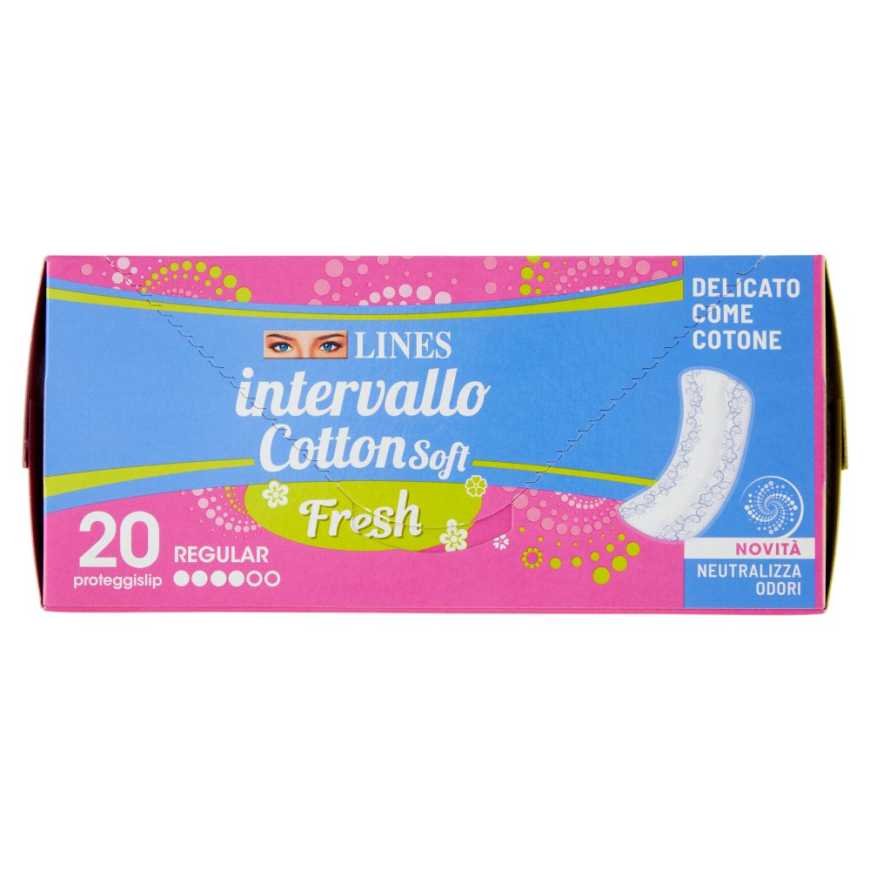 Lines Intervallo Fresh unfolded panty liners, 20 pcs