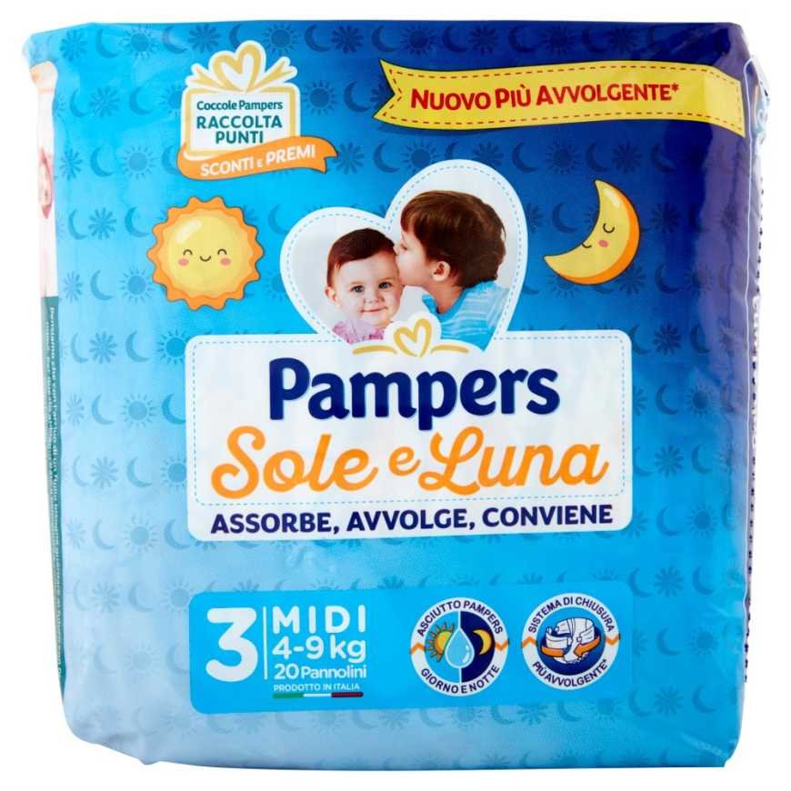 Pampers Sole e Luna размер 3, 4–9 кг