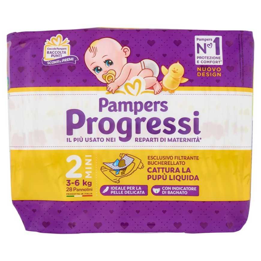 Pampers Progressi Mini size 2, 3–6 kg, 30 pcs